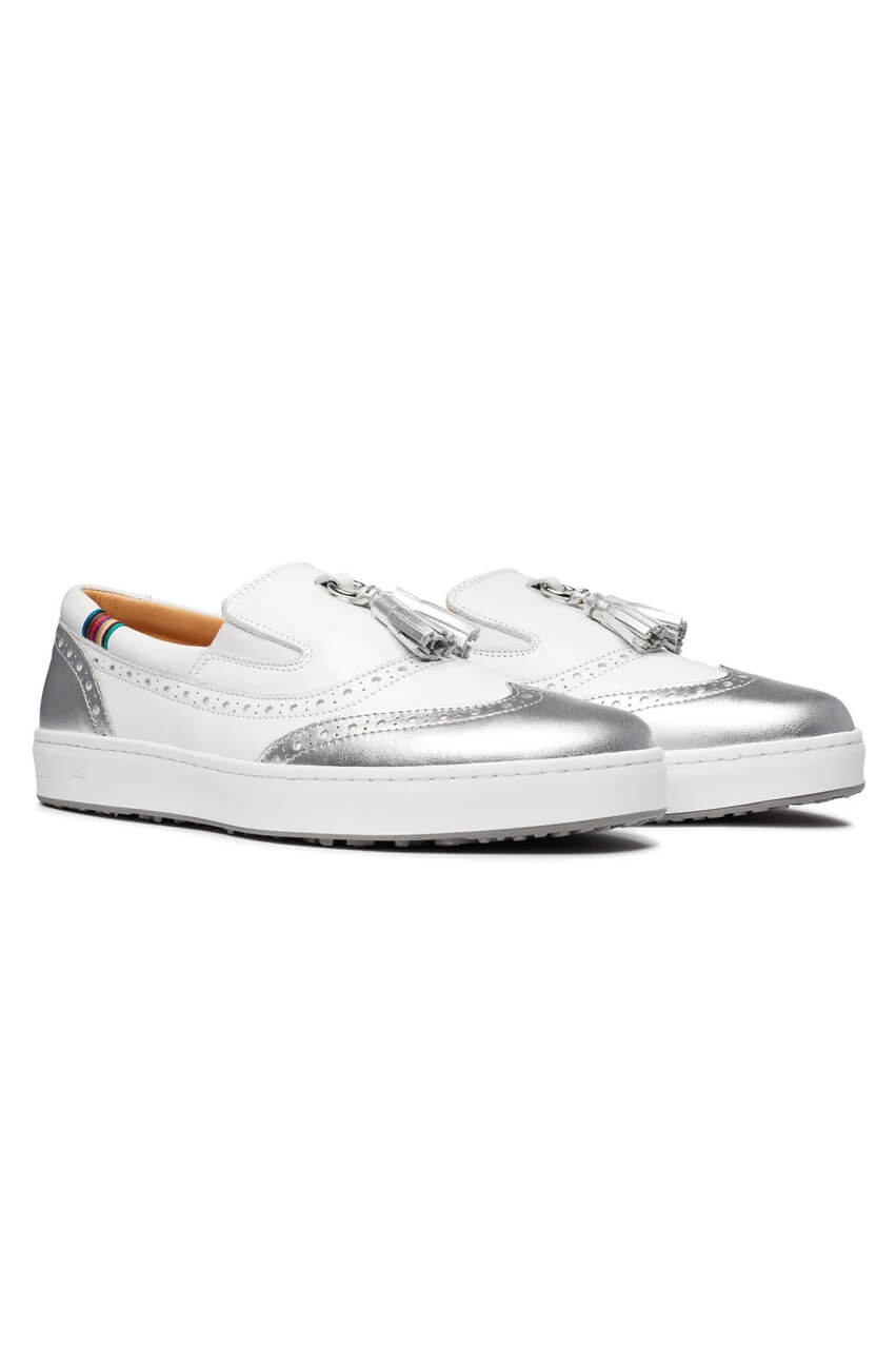 Women&#39;s Royal Albartross Golf Shoes | The Grace White/Silver