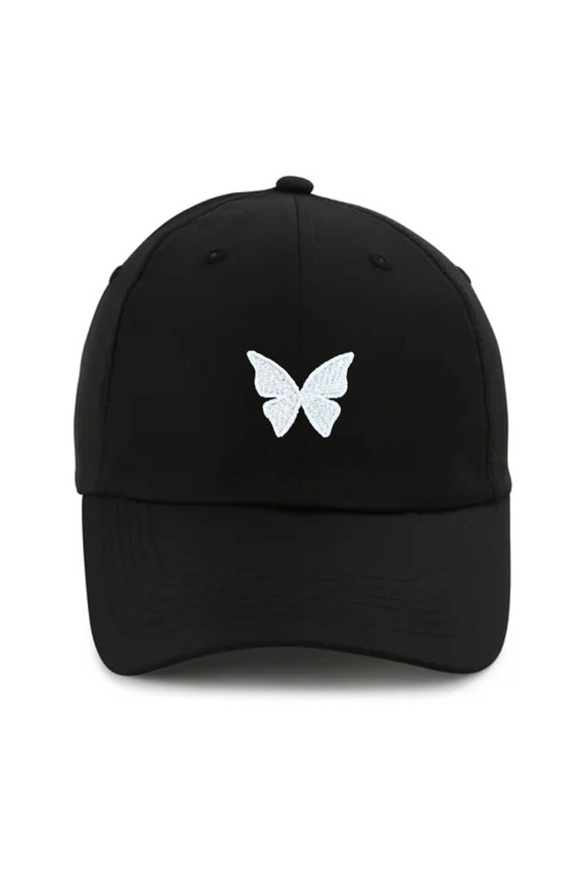 Black Butterfly Small Fit Performance Hat - GolftiniHats & Visors