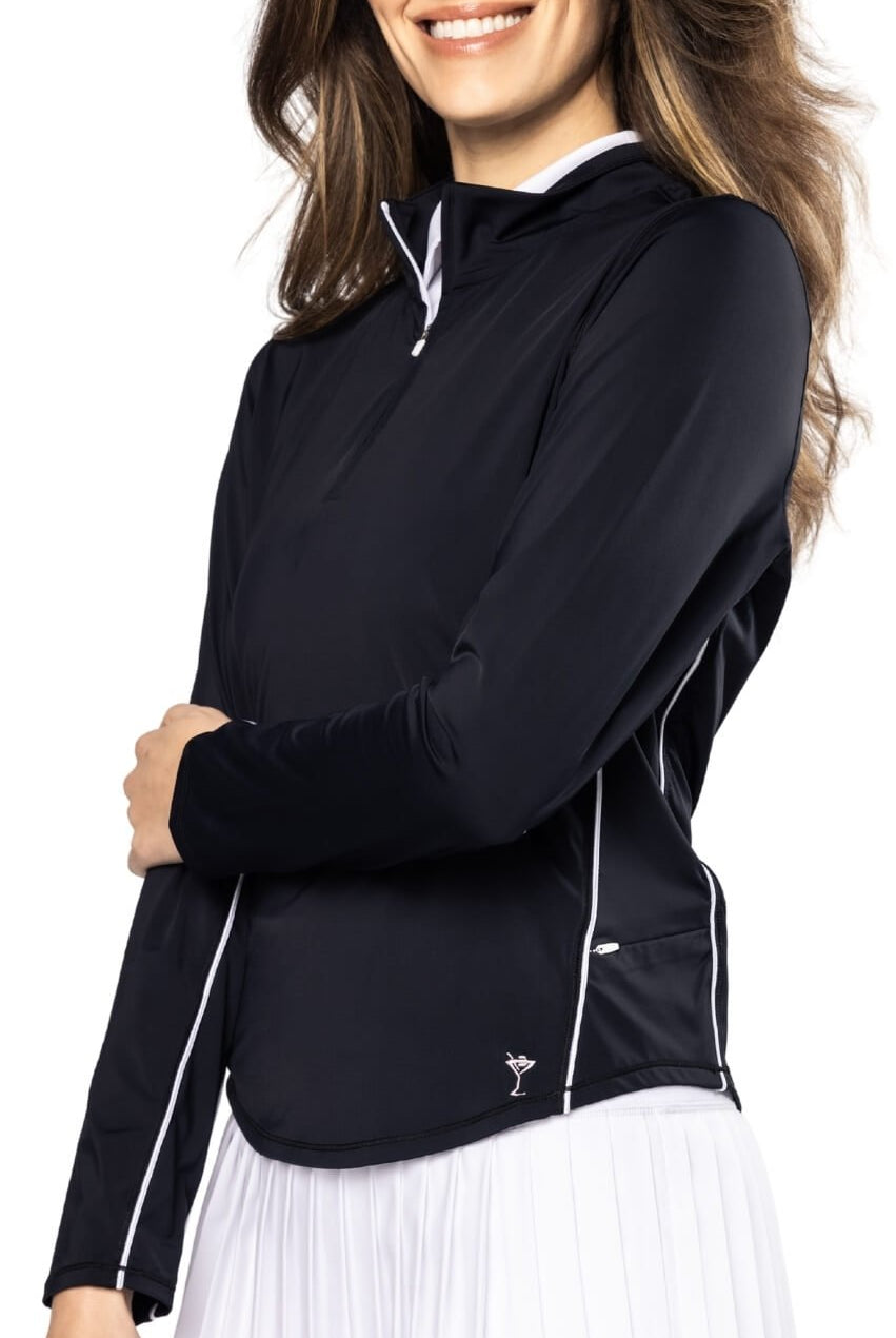 Black Cool Girl Pullover - GolftiniTops