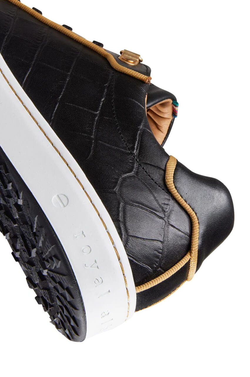 Black/Gold Buckingham Shoe - GolftiniGolf Shoes