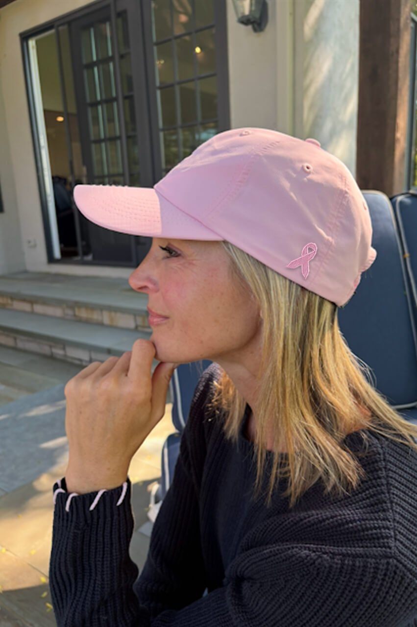 Breast Cancer Awareness Light Pink Performance Hat - GolftiniHats & Visors