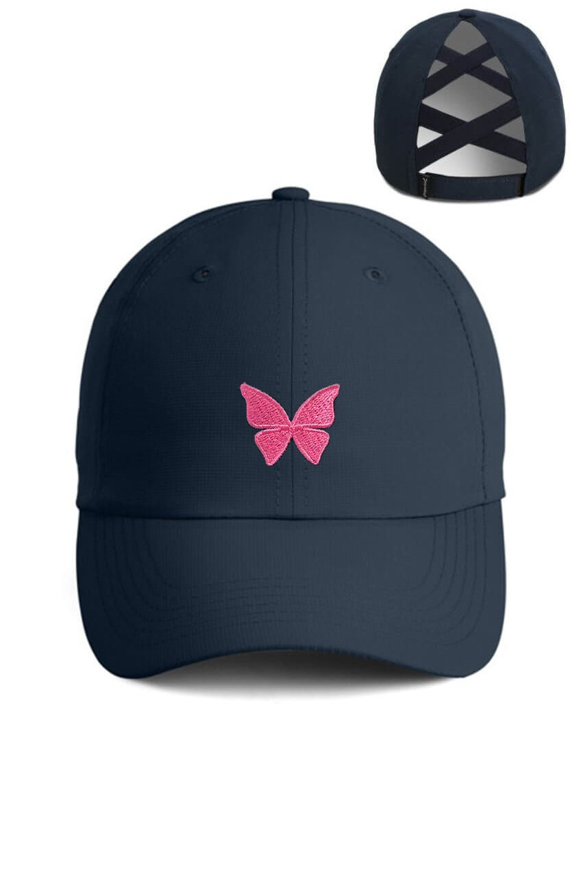Butterfly Small Fit Ponytail Hat - GolftiniHats & Visors