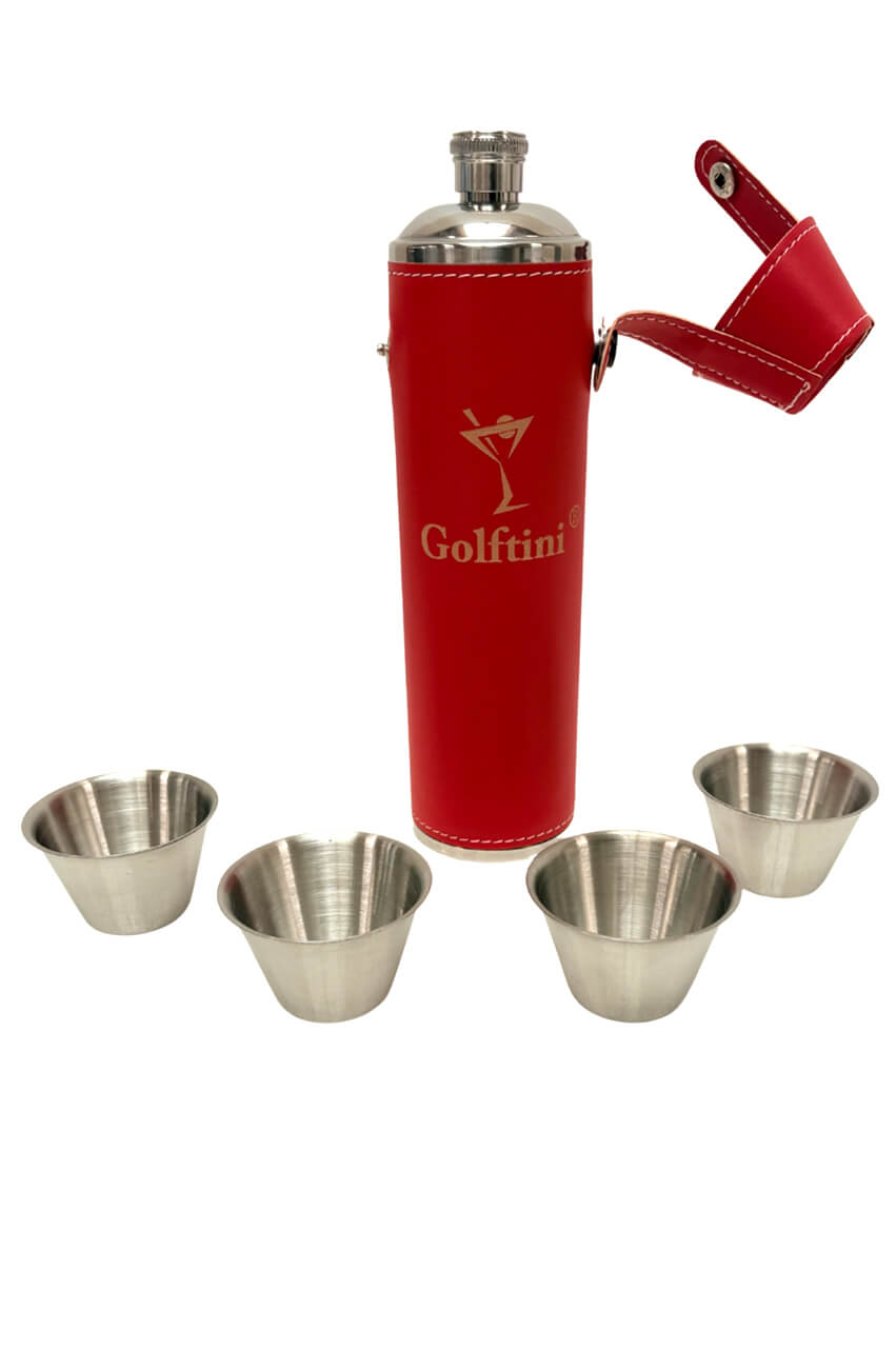 Golf Birdie Bottle Flask Set - 12 Oz - GolftiniAccessories