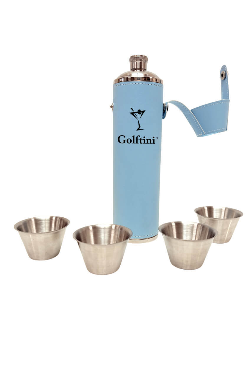 Golf Birdie Bottle Flask Set - 12 Oz - GolftiniAccessories