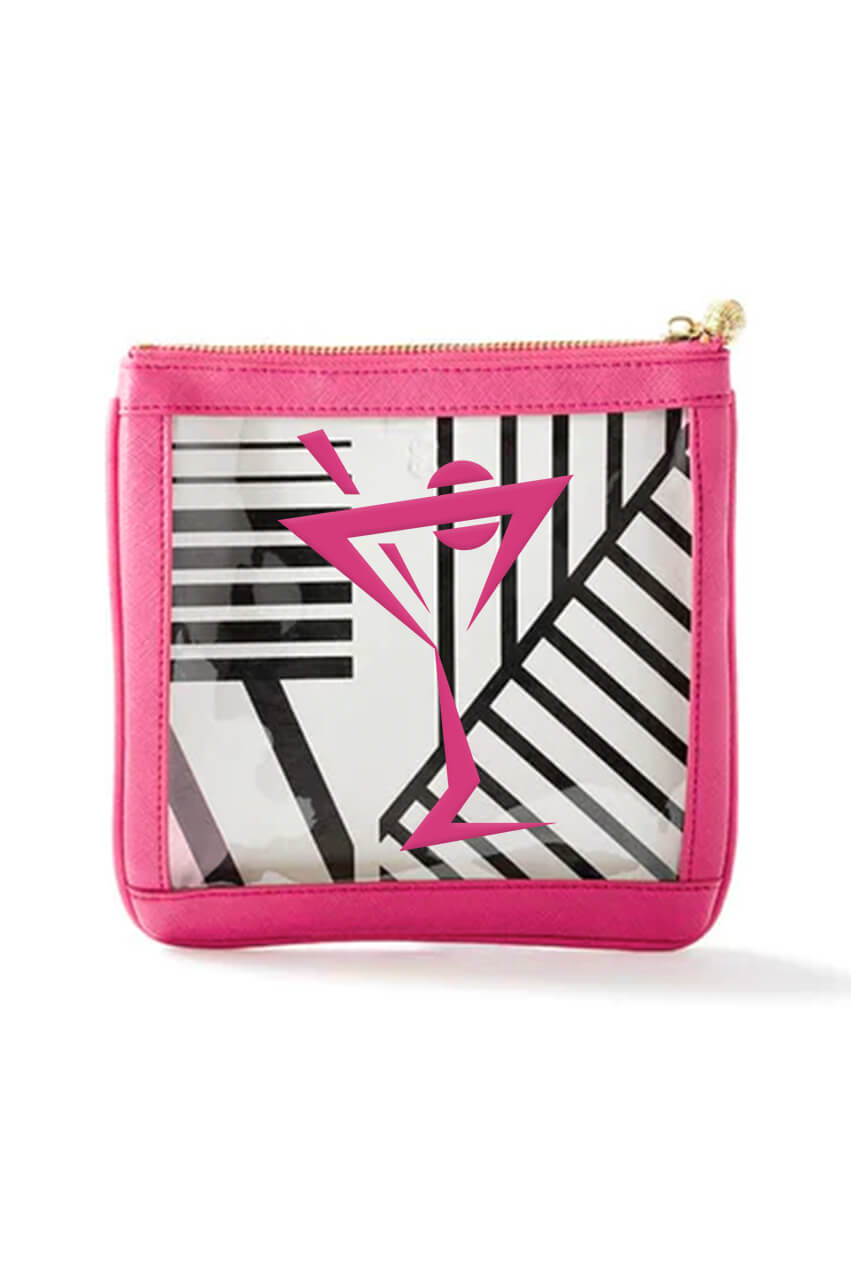Hot Pink Essentials Clear Bag - GolftiniAccessories