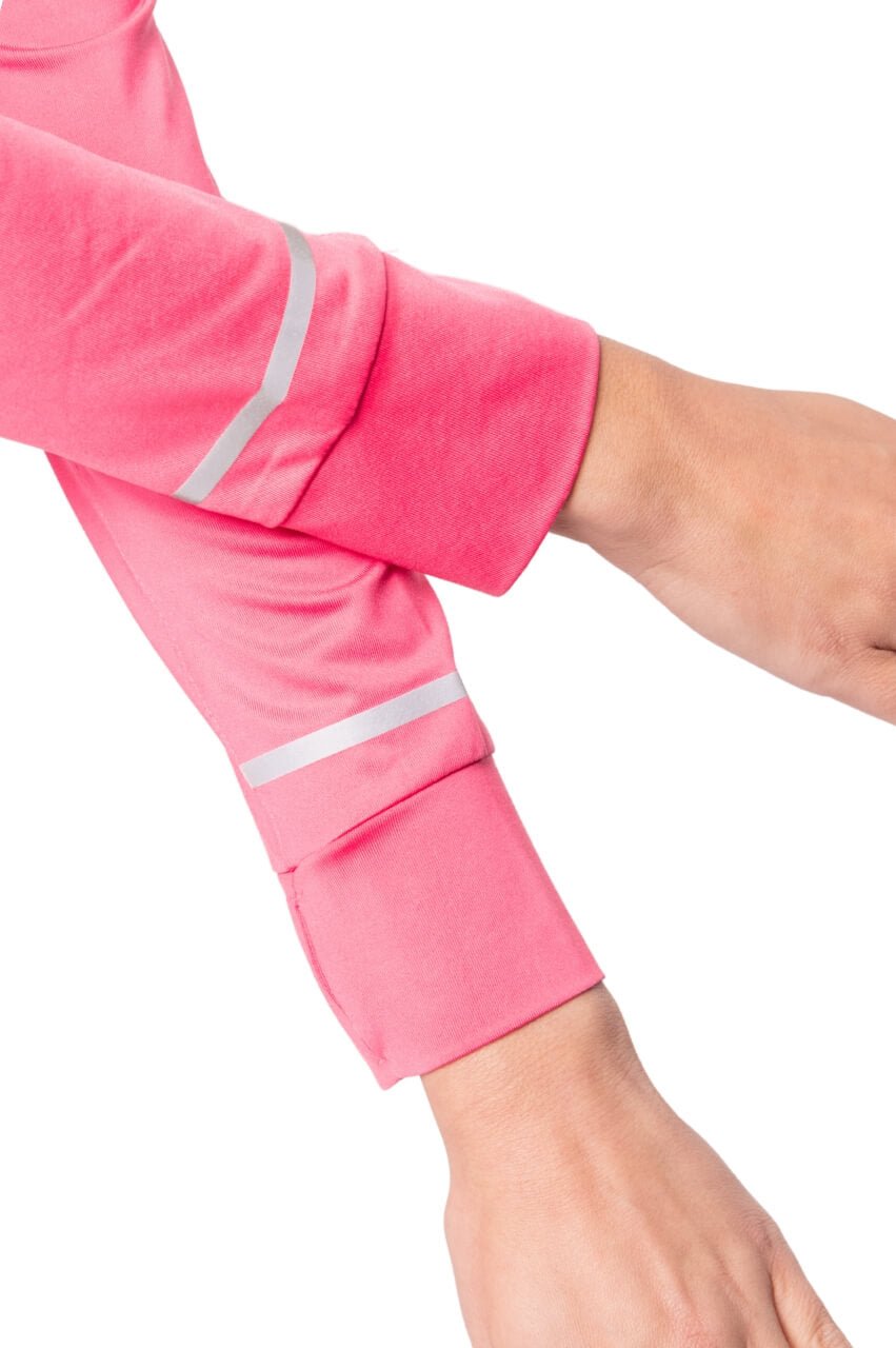 Hot Pink Fabulous Mock Pullover - GolftiniTops