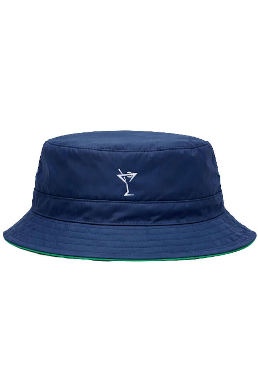 Kelly Green/Navy Reversible Bucket Hat - GolftiniHats & Visors