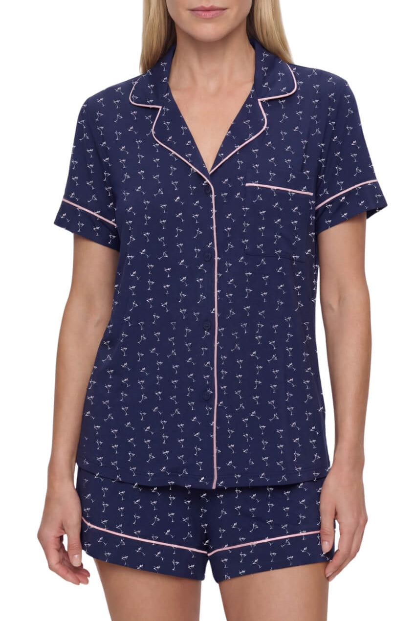 Martini Pajama Matching Set - Golftinipajama Set