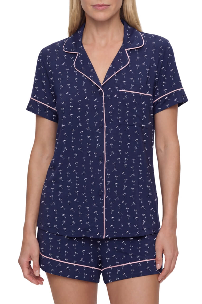 Martini Pajama Matching Set - Golftinipajama Set