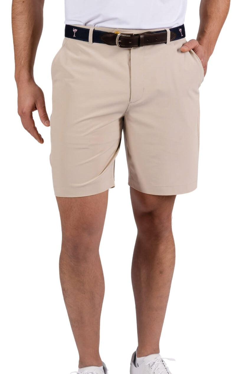 Men's Khaki Performance Short - GolftiniShorts