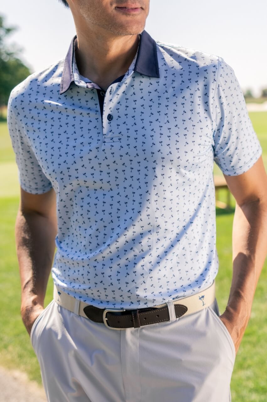 Men's Martini Pique Polo - GolftiniMen's Tops