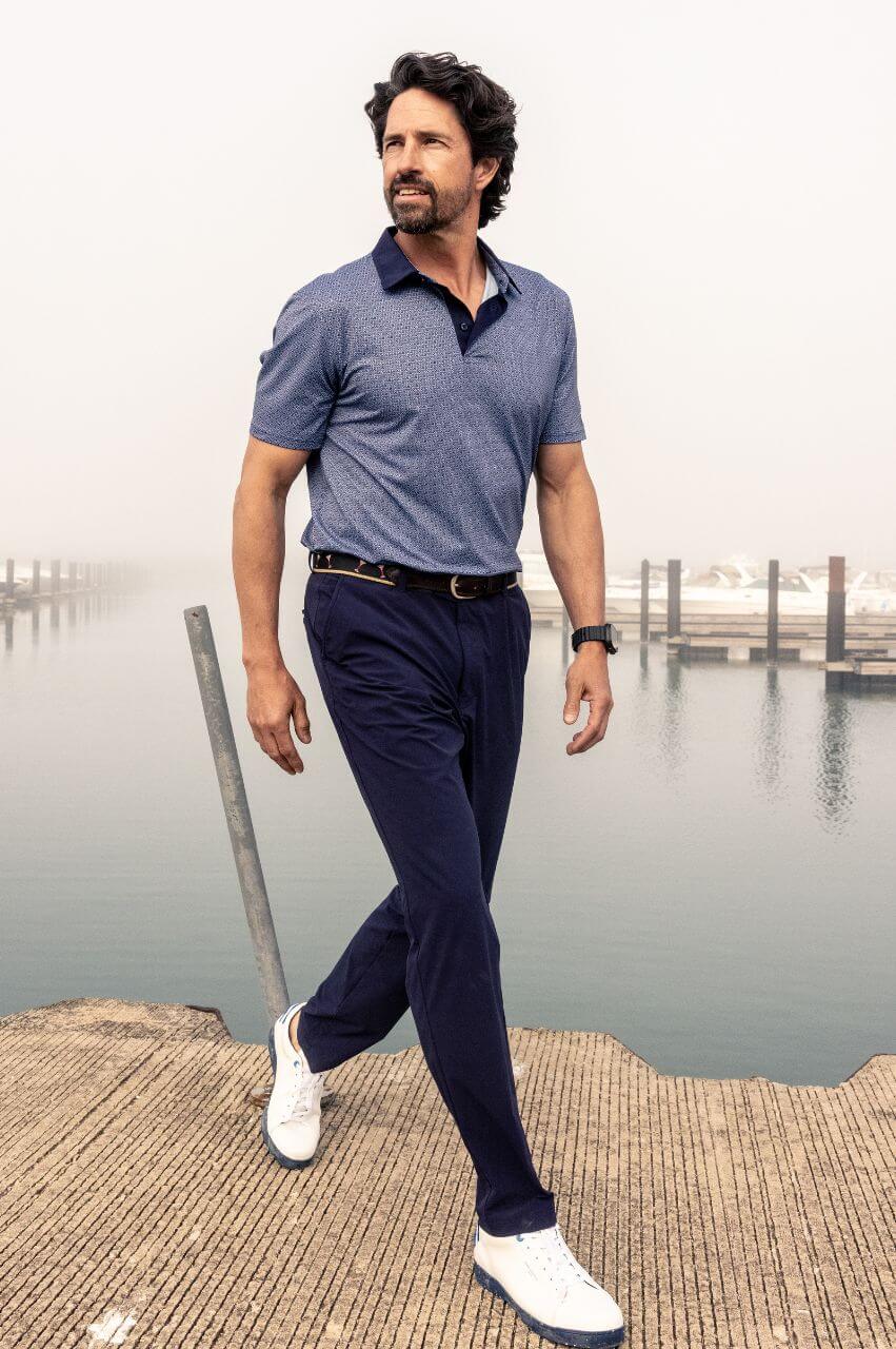 Men's Navy Be An Athlete Pant - GolftiniMen's Pants