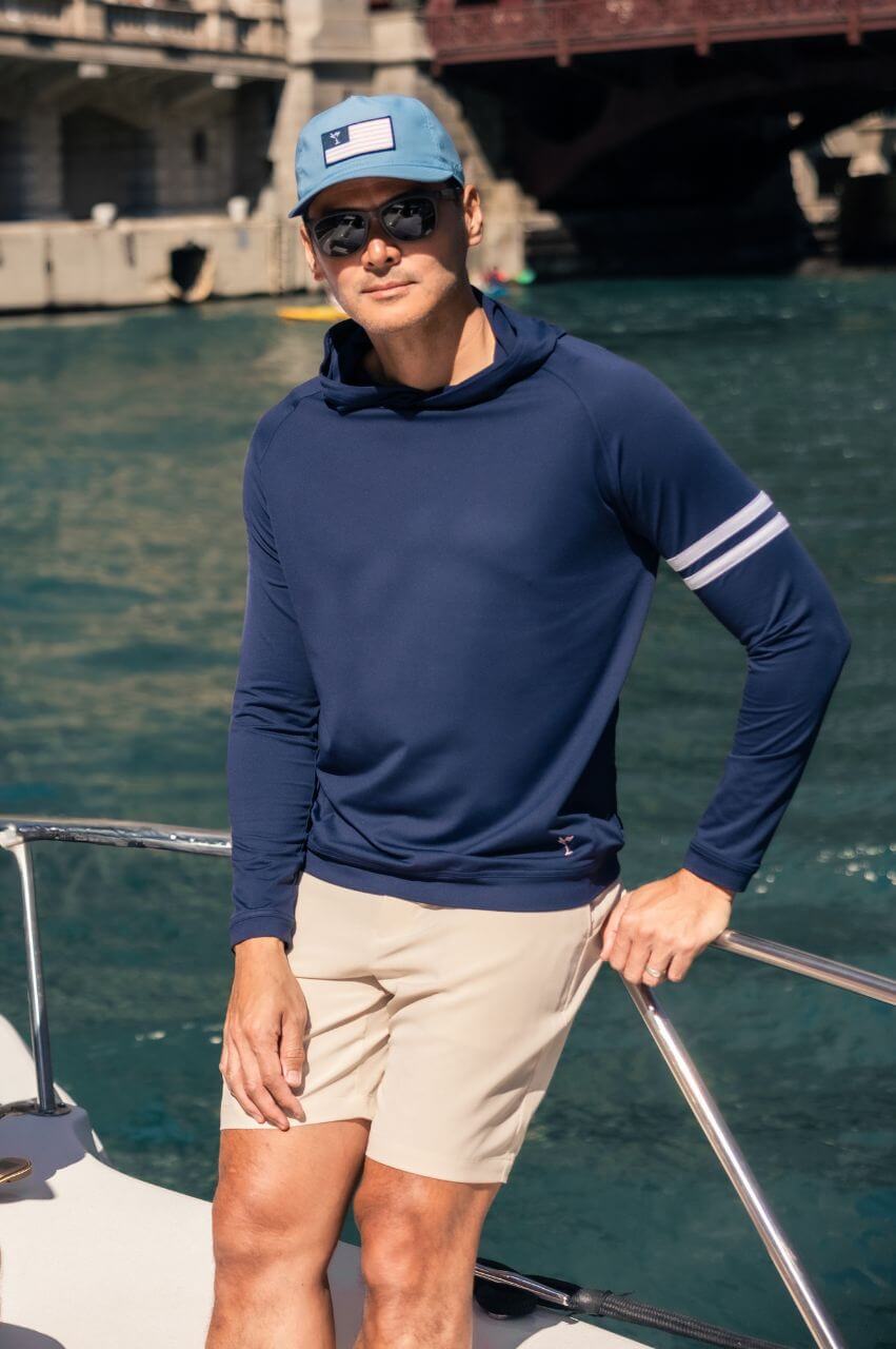 Men's Navy Lakeshore Hoodie - GolftiniMen's Tops