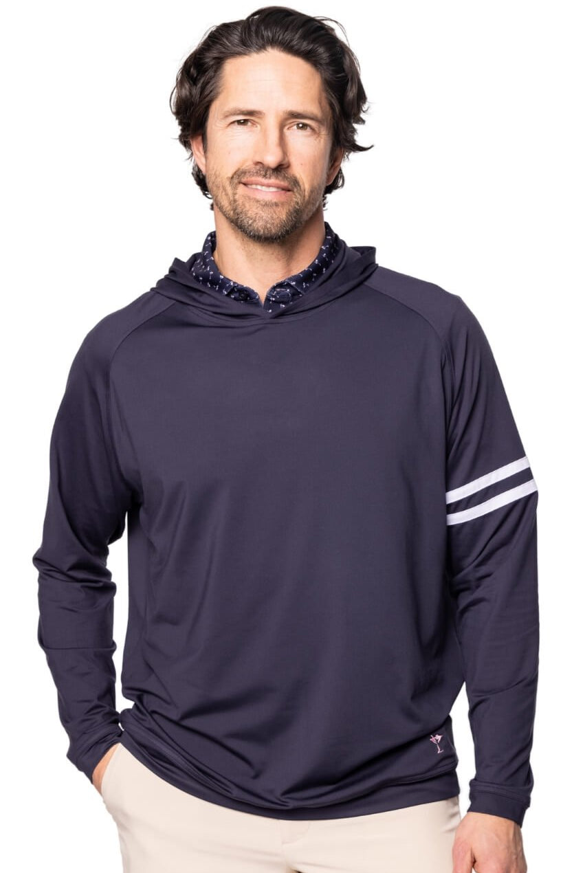 Men's Navy Lakeshore Hoodie - GolftiniMen's Tops
