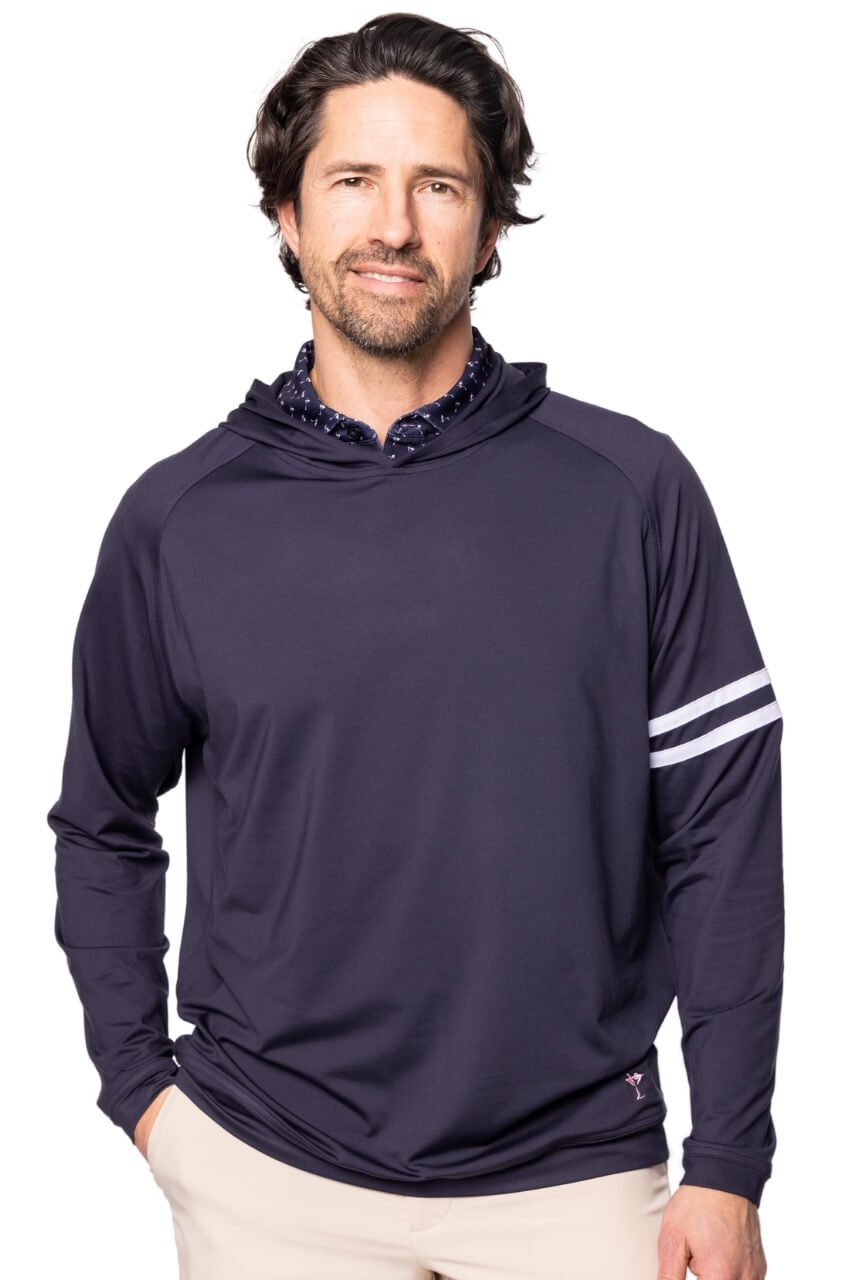 Men's Navy Lakeshore Hoodie - GolftiniMen's Tops