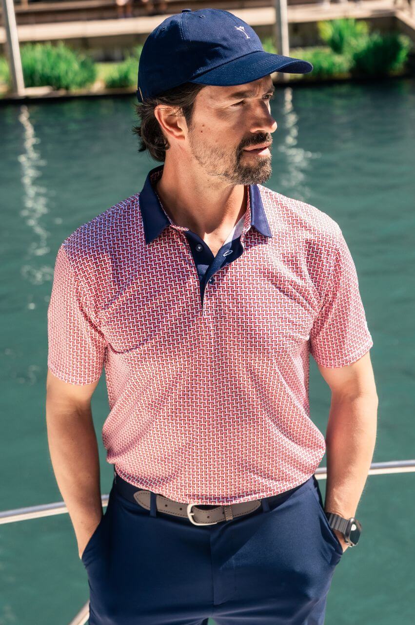 Men's Sparkler Pique Polo - GolftiniMen's Tops