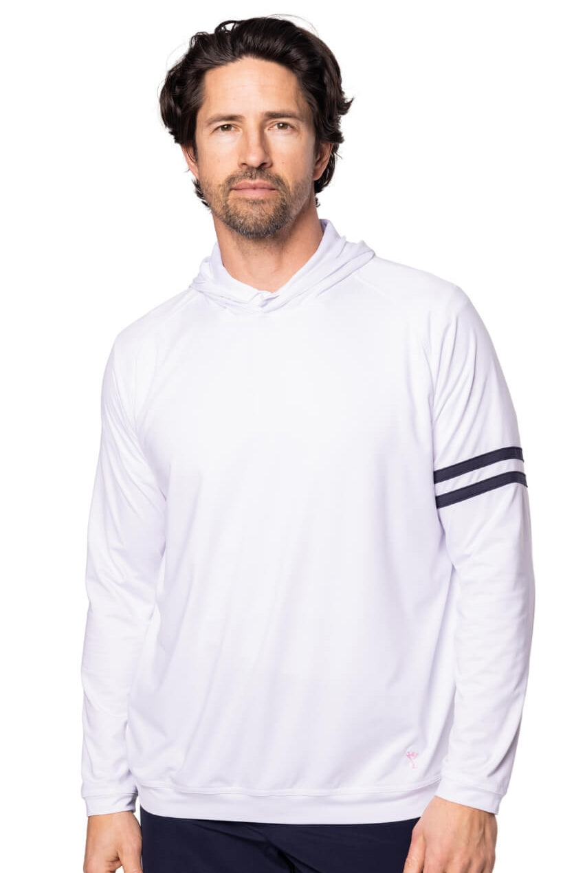Men's White Lakeshore Hoodie - GolftiniMen's Tops