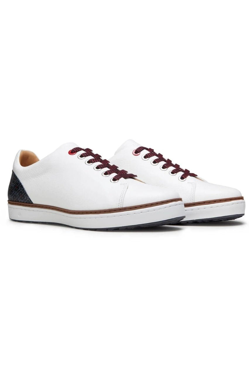 Men's White/Black Pontiac V2 Shoe - GolftiniGolf Shoes