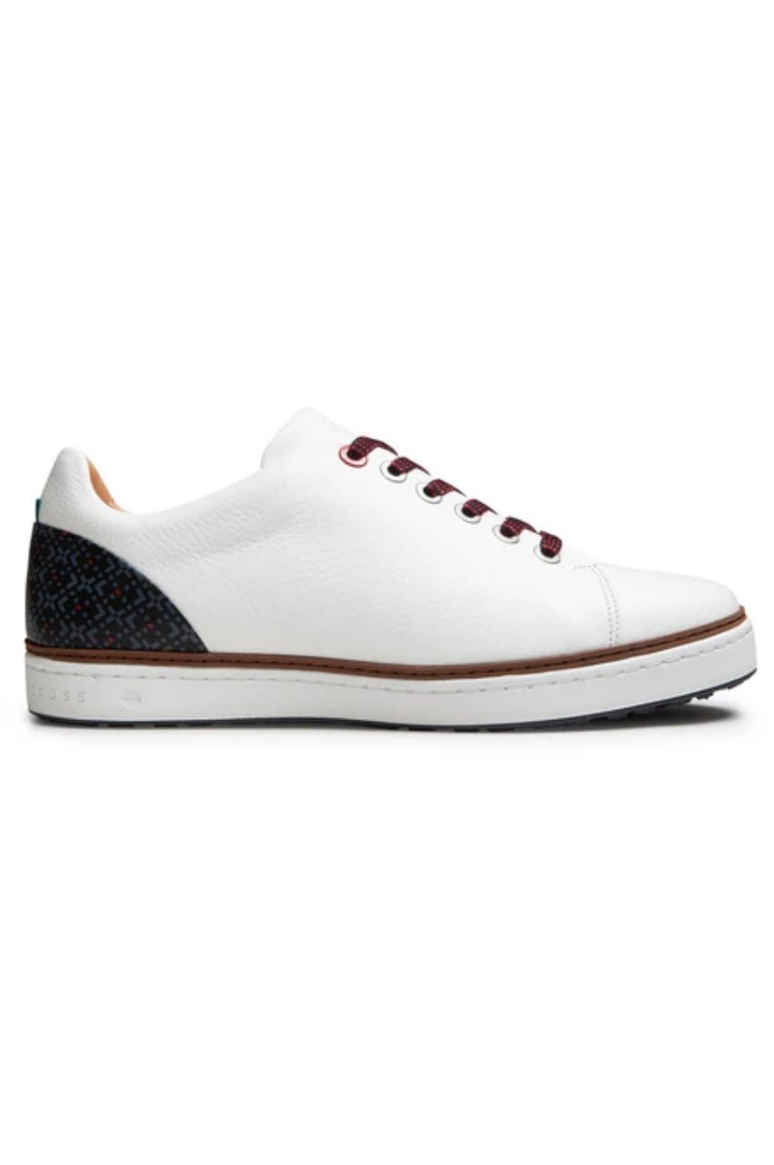 Men's White/Black Pontiac V2 Shoe - GolftiniGolf Shoes