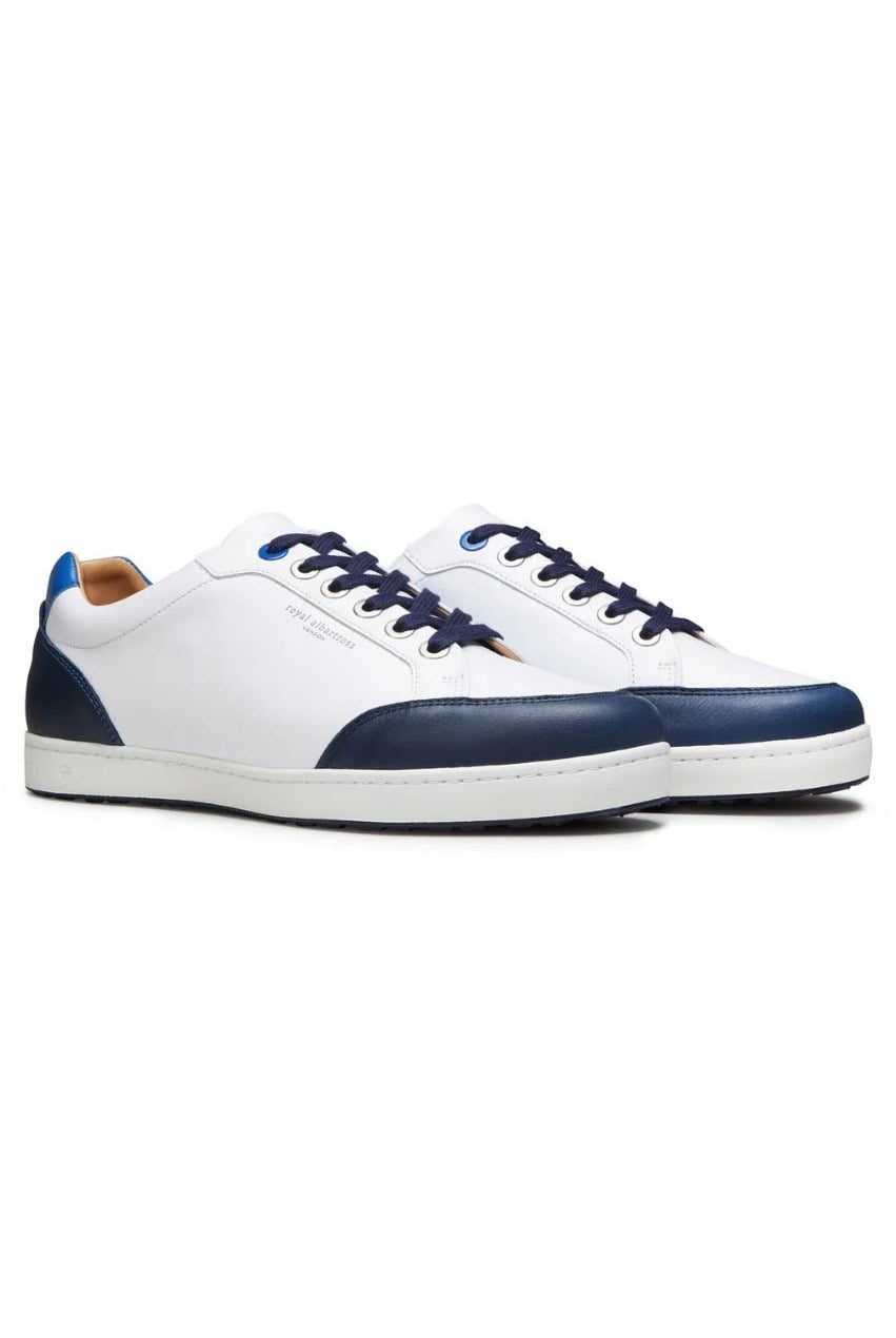 Men's White/Navy Northcote Shoe - GolftiniGolf Shoes