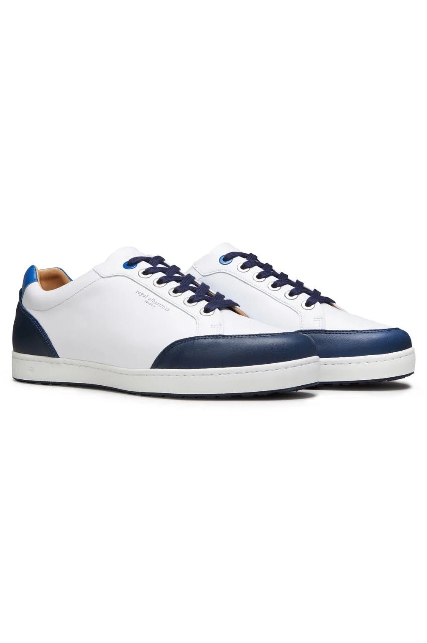 Men's White/Navy Northcote Shoe - GolftiniGolf Shoes