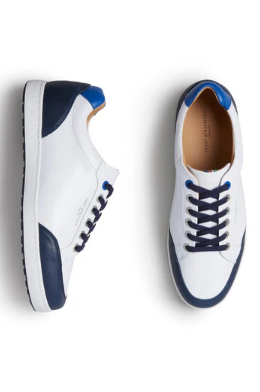Men's White/Navy Northcote Shoe - GolftiniGolf Shoes