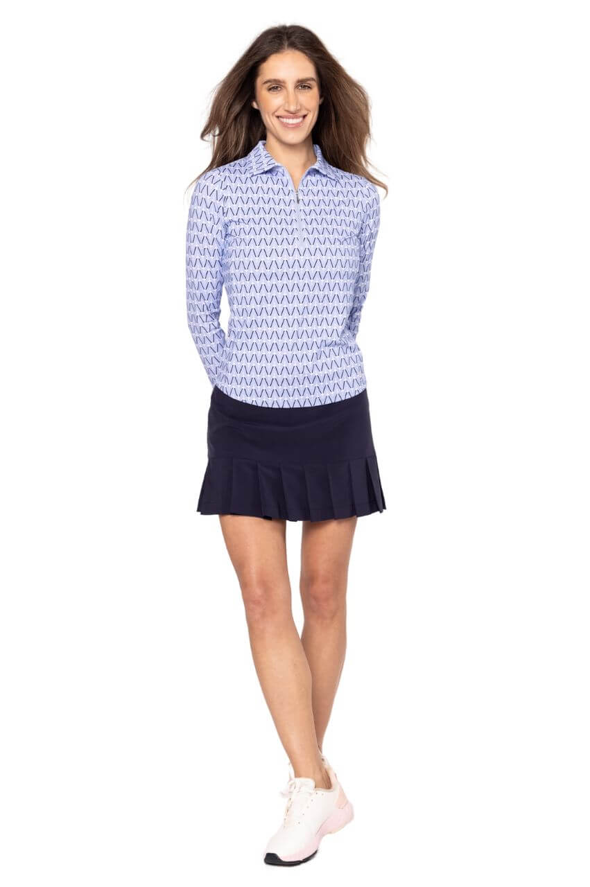 Nauti & Nice Long Sleeve Cool Girl Polo - GolftiniTops