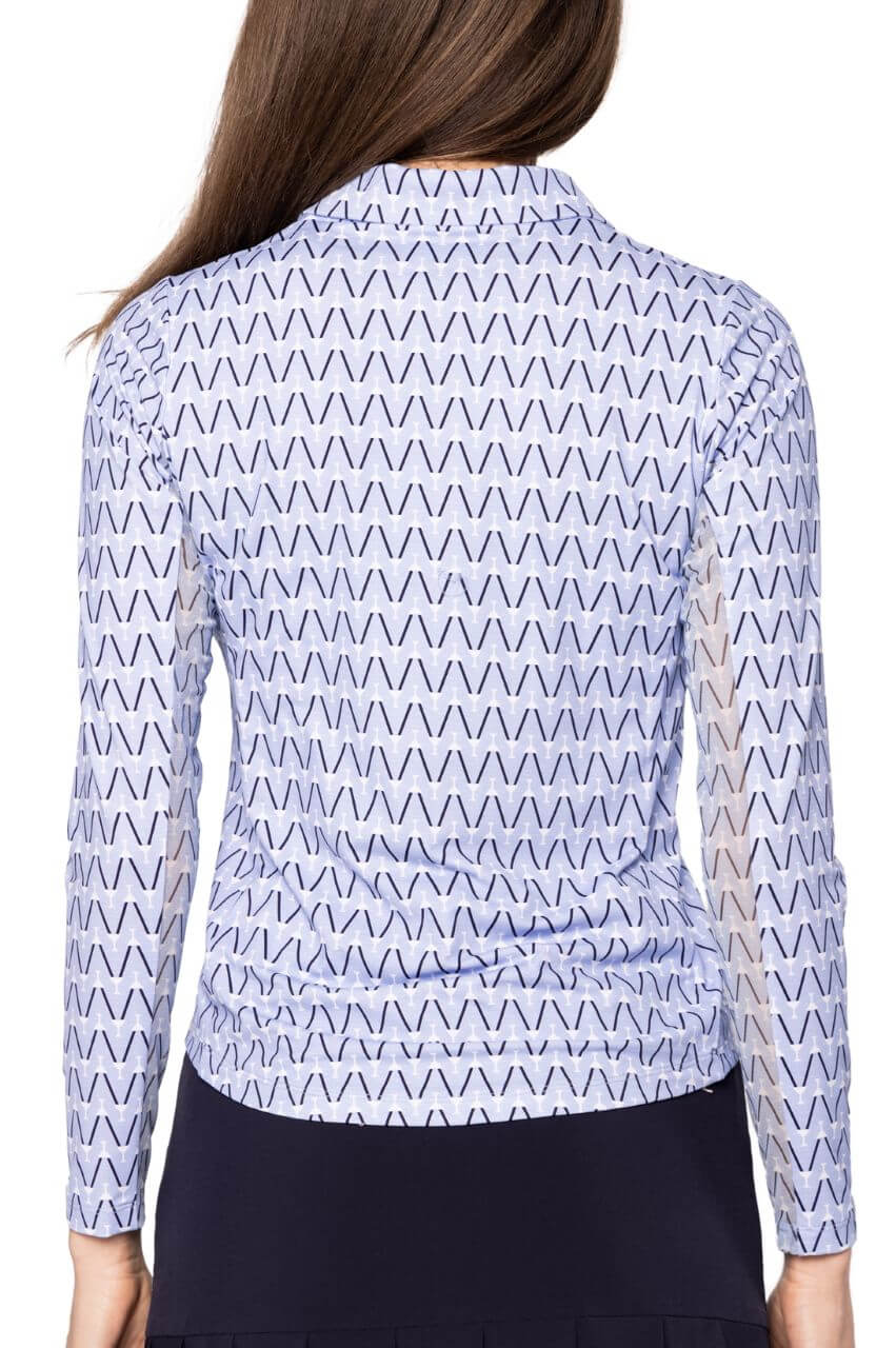 Nauti & Nice Long Sleeve Cool Girl Polo - GolftiniTops