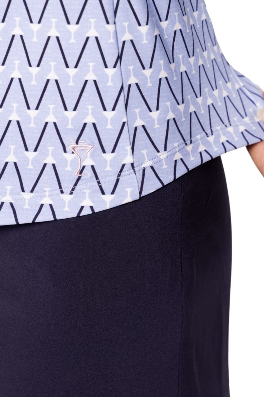 Nauti & Nice Long Sleeve Cool Girl Polo - GolftiniTops