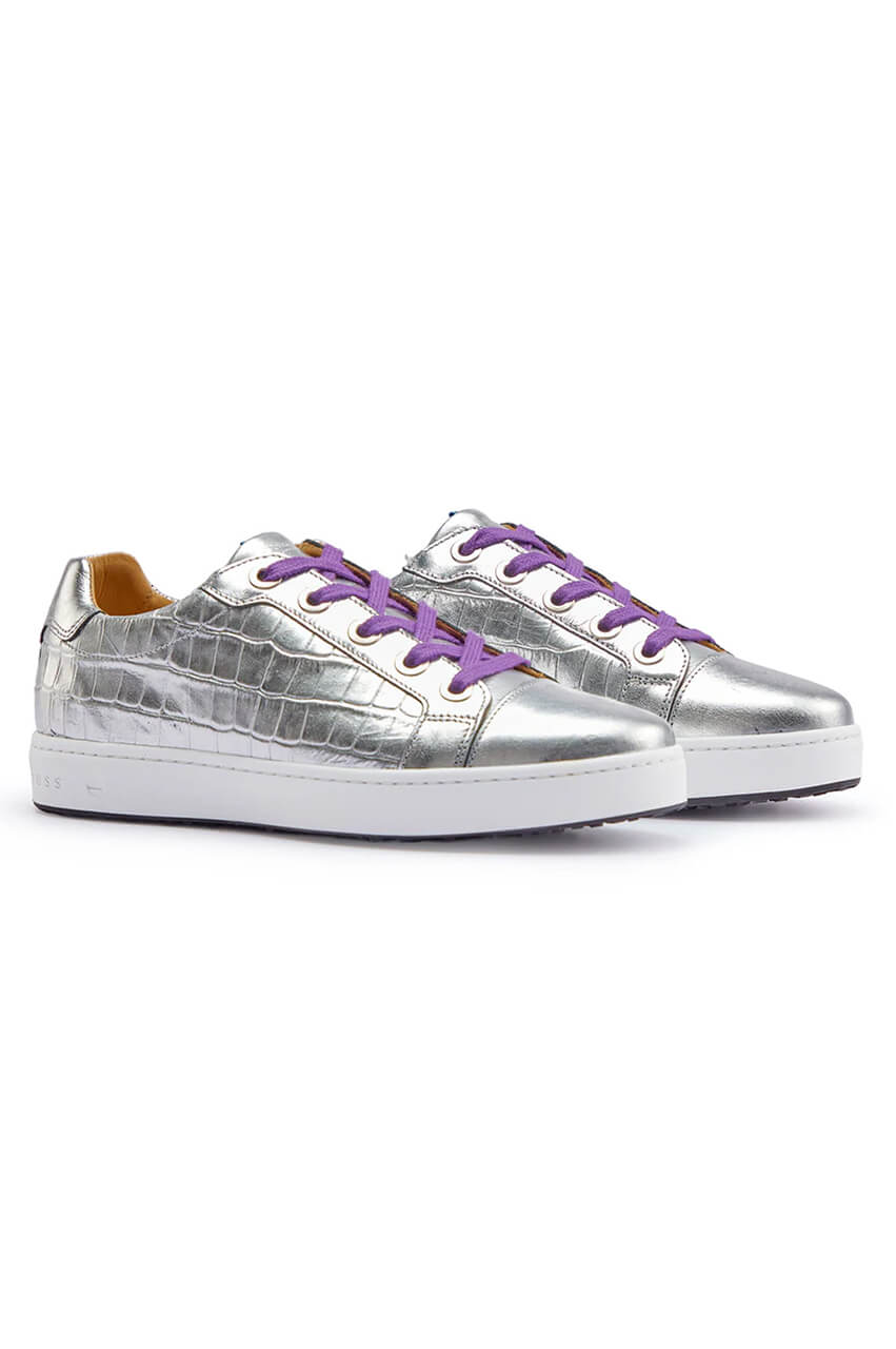 Silver Buckingham Shoe - GolftiniGolf Shoes