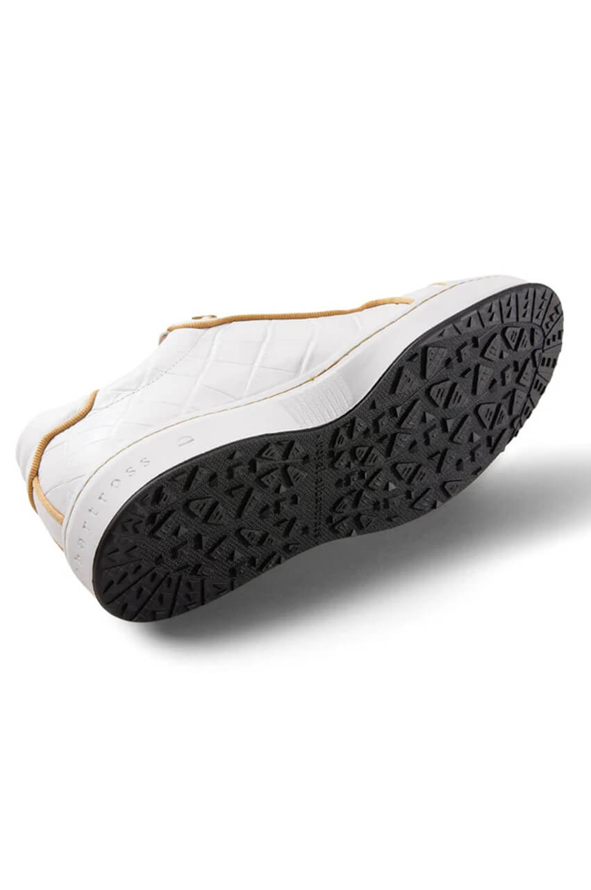 White/Gold Buckingham Shoe - GolftiniGolf Shoes