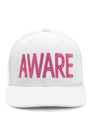 White AWARE Snapback Hat