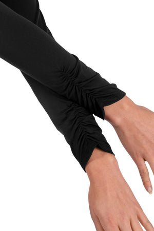 Black Long Sleeve Lisa Sport Polo