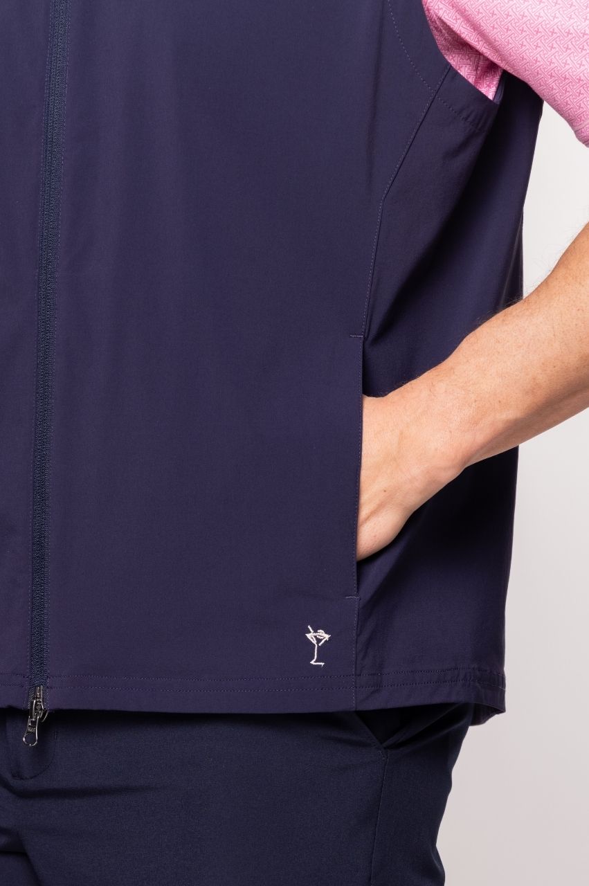 Golftini | Men's Lightweight Golf Vest | Navy Golf Vest For Men