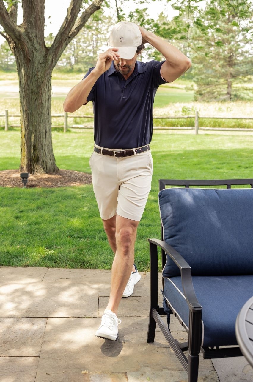Men's Khaki Performance Golf Shorts – Golftini