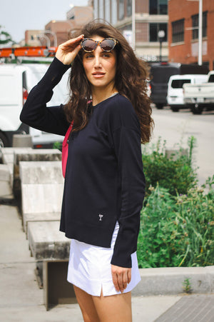 Navy Relaxed Fit Sweater