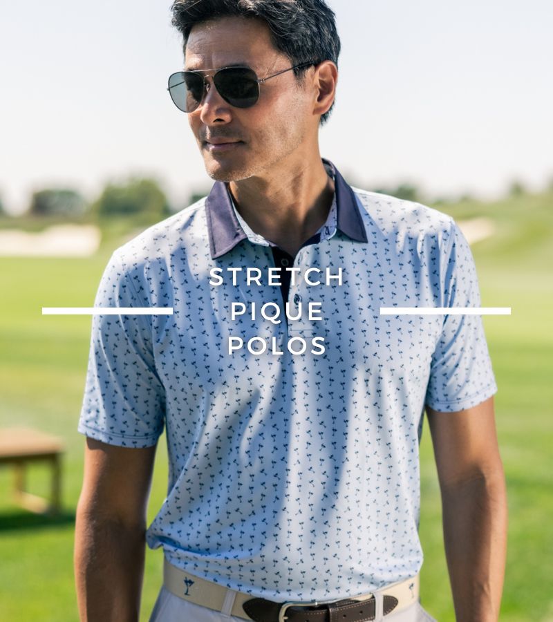 Women's Cocoa Long Sleeve Zip Stretch Polo - Golftini