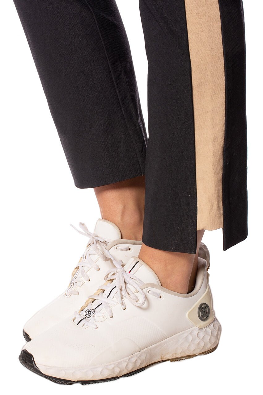 Black/Camel Stretch Ankle Pant - GolftiniPant
