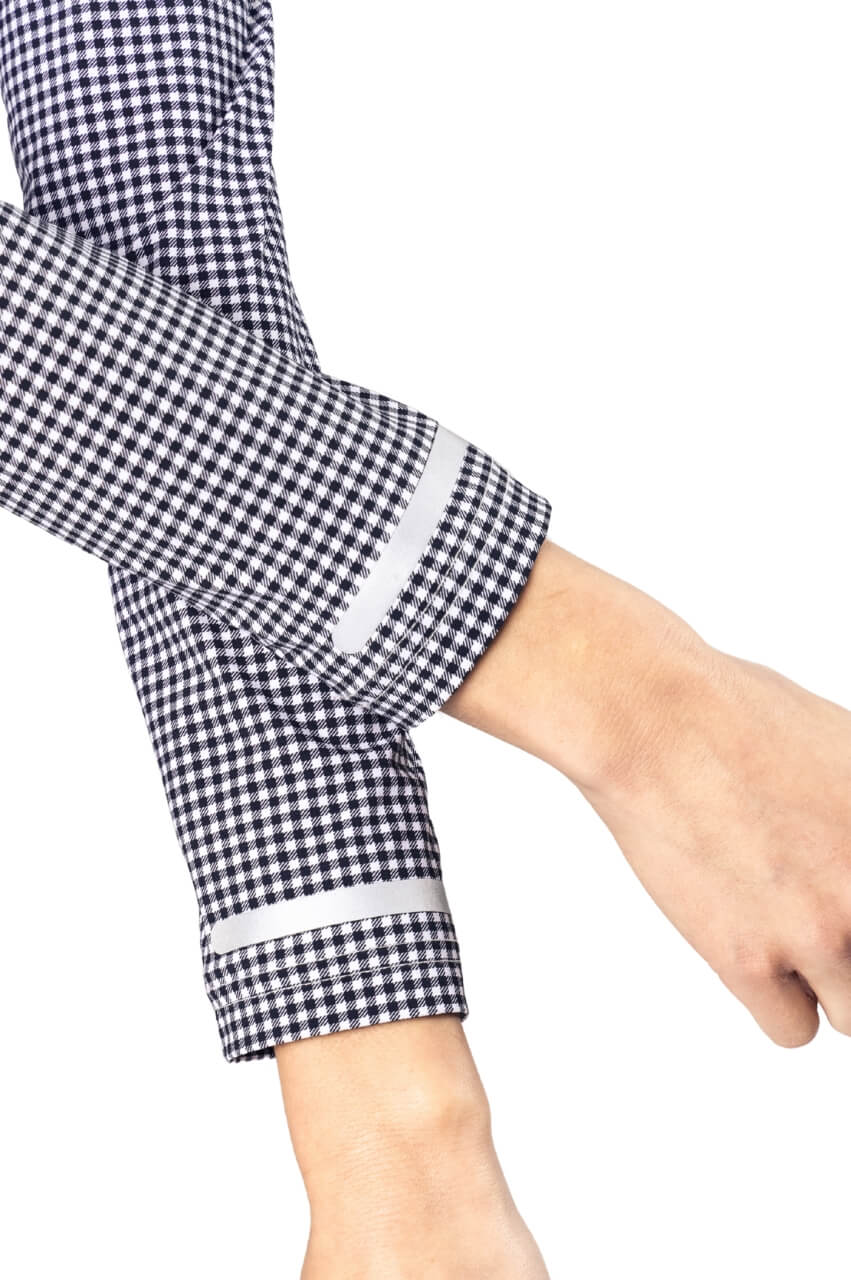 Black/White Check Be An Athlete Jacket - GolftiniTops