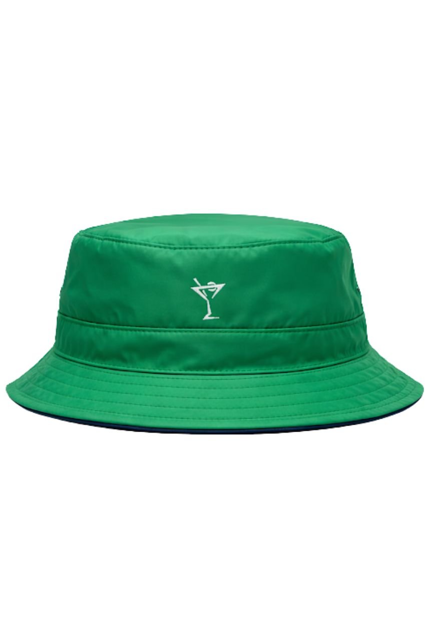 Kelly Green/Navy Reversible Bucket Hat - GolftiniHats & Visors