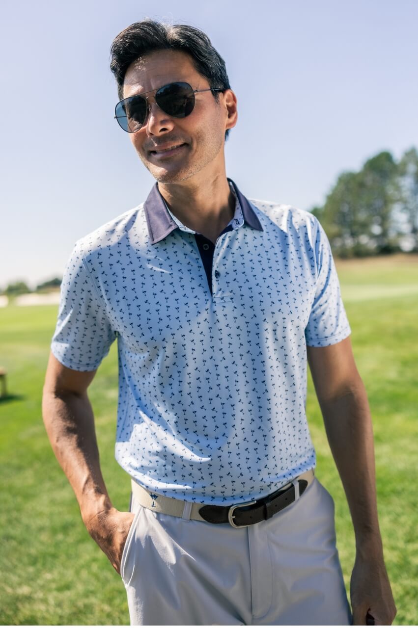 Men's Martini Pique Polo - GolftiniMen's Tops