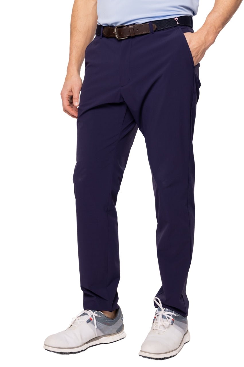 Golftini | Men's Navy Golf Pant | Zero-Restriction Stretch Golf Pant