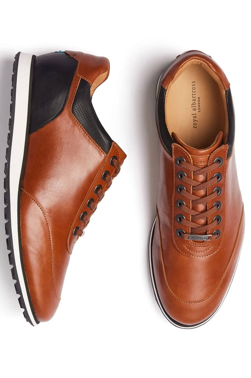 Men's Royal Albartross Golf Shoes | The Richmond Mocha - GolftiniGolf Shoes