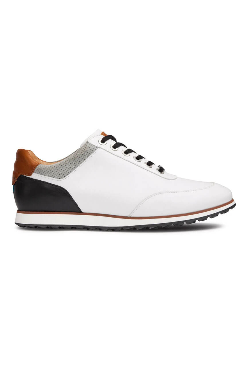Men's Royal Albartross Golf Shoes | The Richmond White/Mocha - GolftiniGolf Shoes