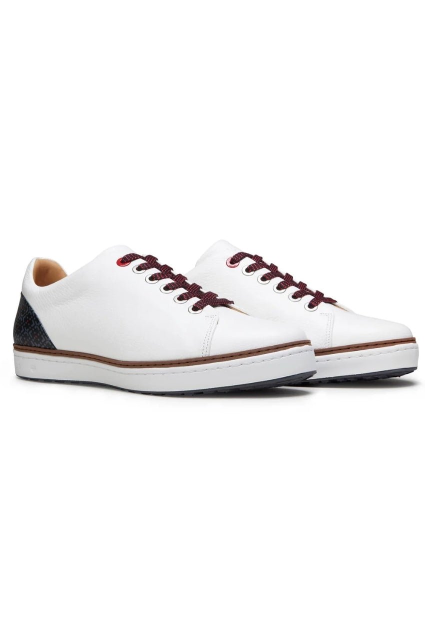 Men's White/Black Pontiac V2 Shoe - GolftiniGolf Shoes