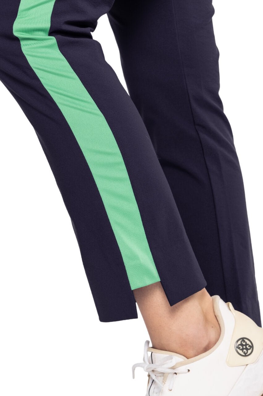 Navy/Kelly Green Stretch Ankle Pant - GolftiniPant