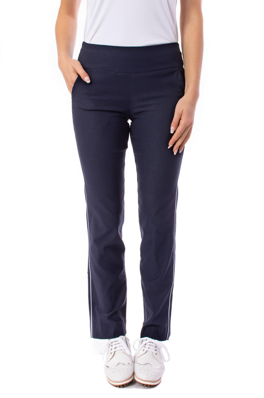 Navy/White Trophy Pull - On Pant - GolftiniPant