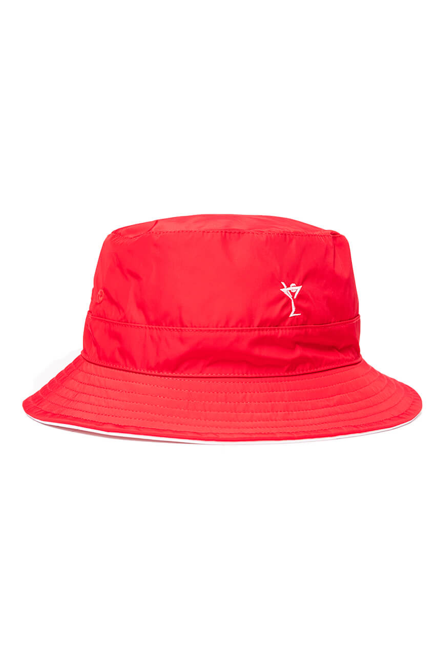 Red/White Reversible Bucket Hat | Women's Hat – Golftini