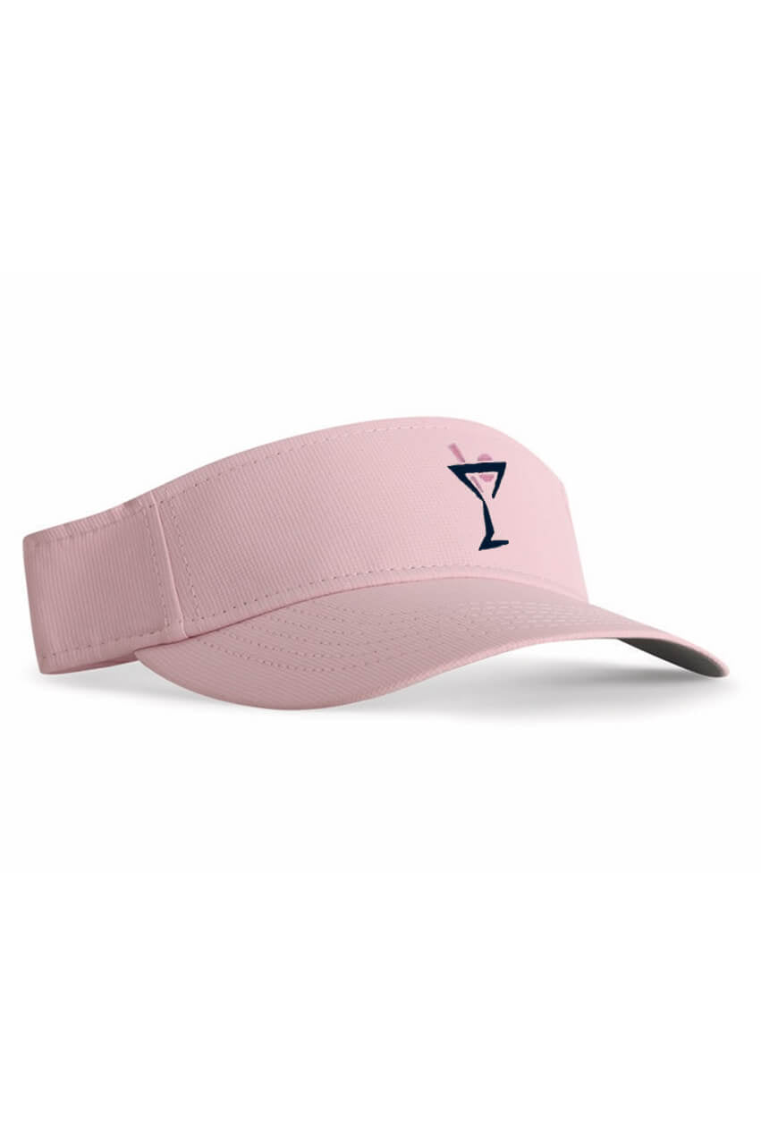 Rose Pink Small Fit Performance Visor - GolftiniHats & Visors