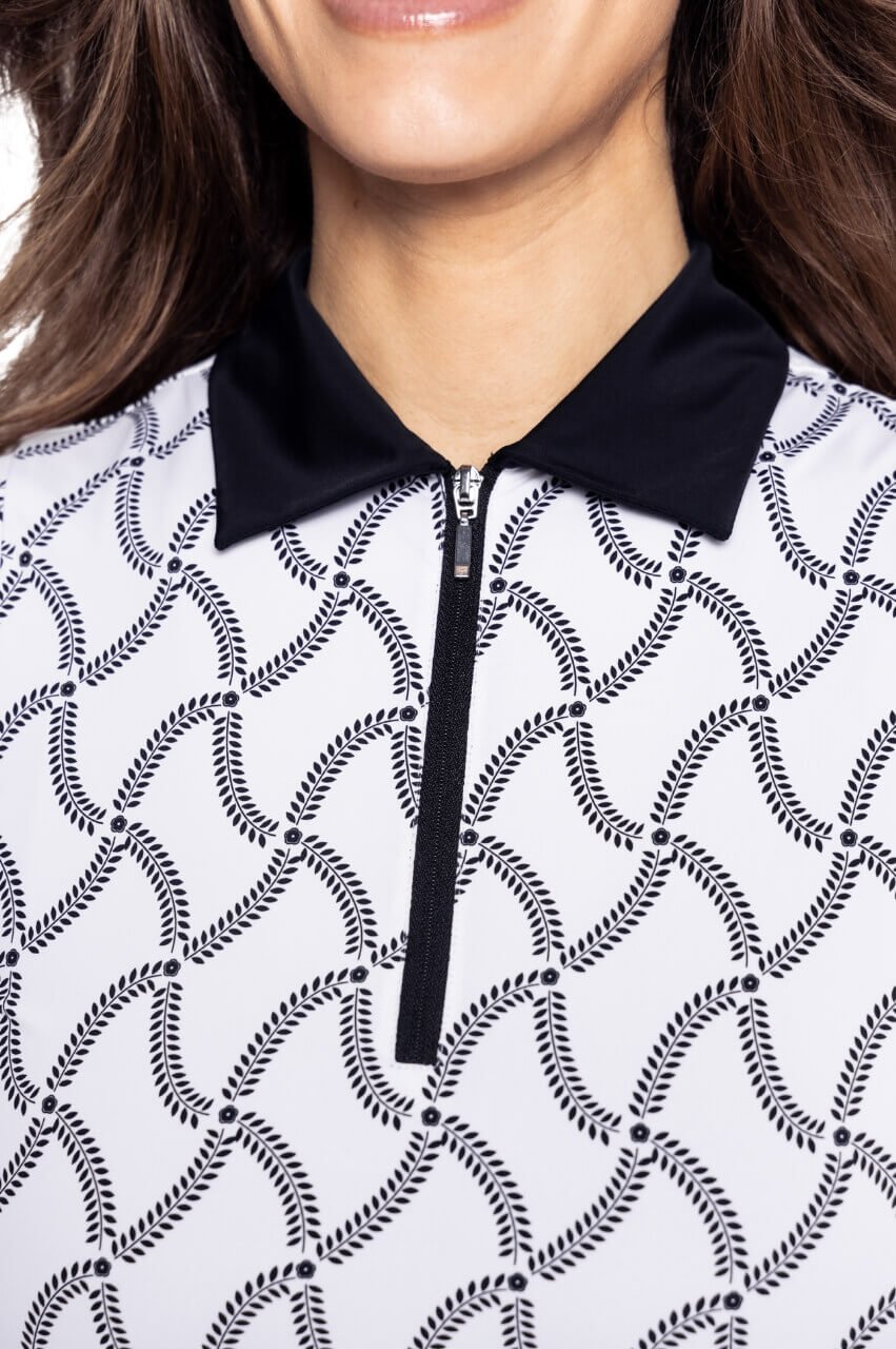 Simply Elegant Long Sleeve Cool Girl Polo - GolftiniTops